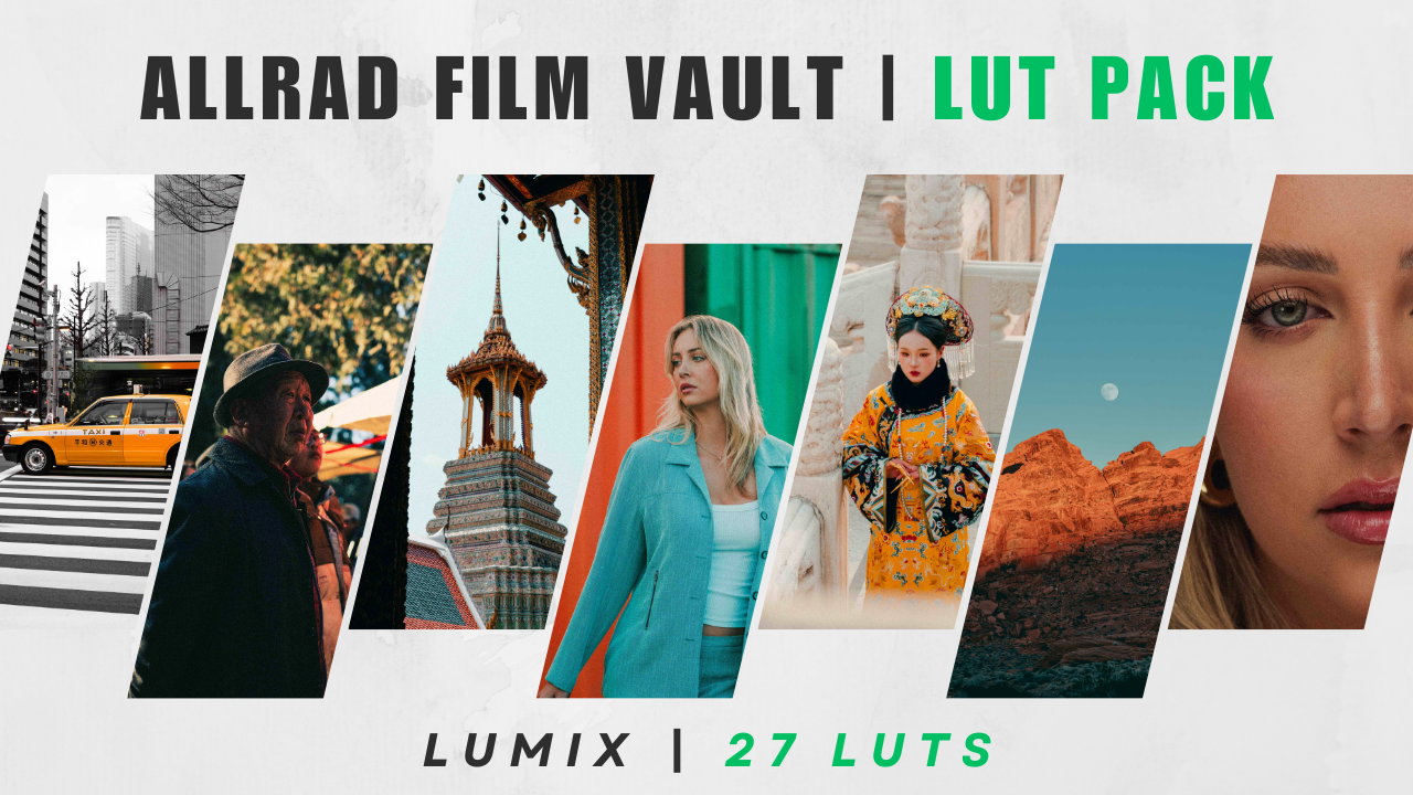 ALLRAD Photo LUTs Pack: Digital color grading LUTs for enhancing photos with vibrant, cinematic effects.
