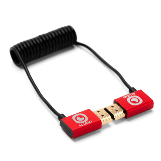 Right Angle Coiled | Hyper Thin HDMI 2.1 (8K 60/ 4K 120)